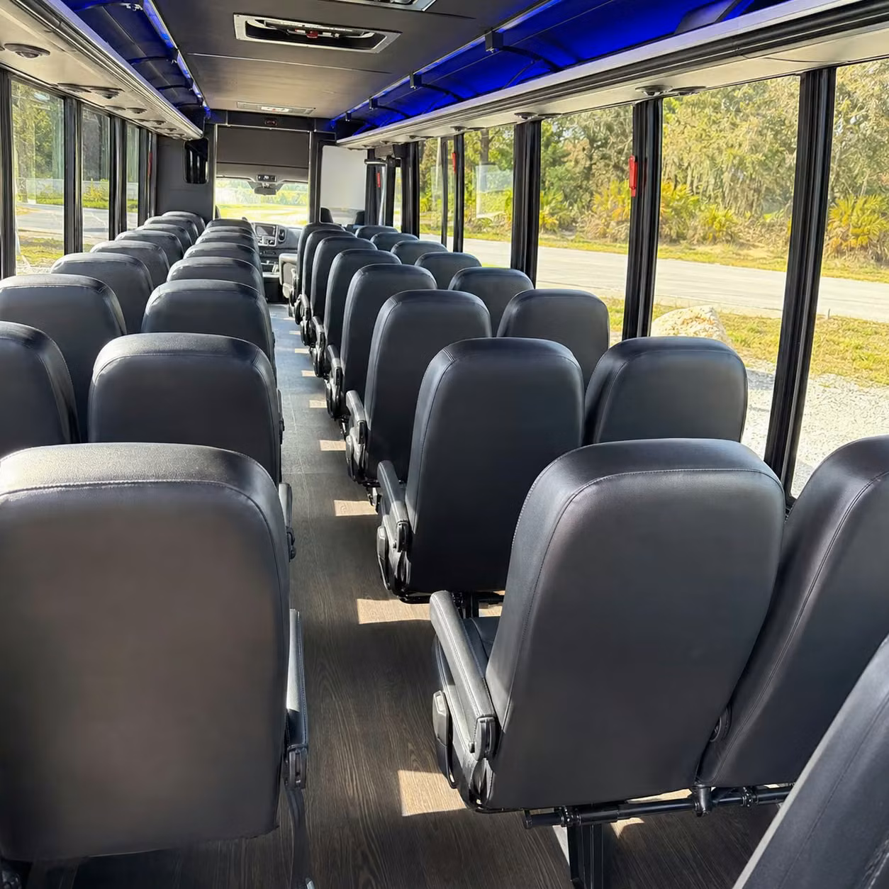 25 passenger minibus interior