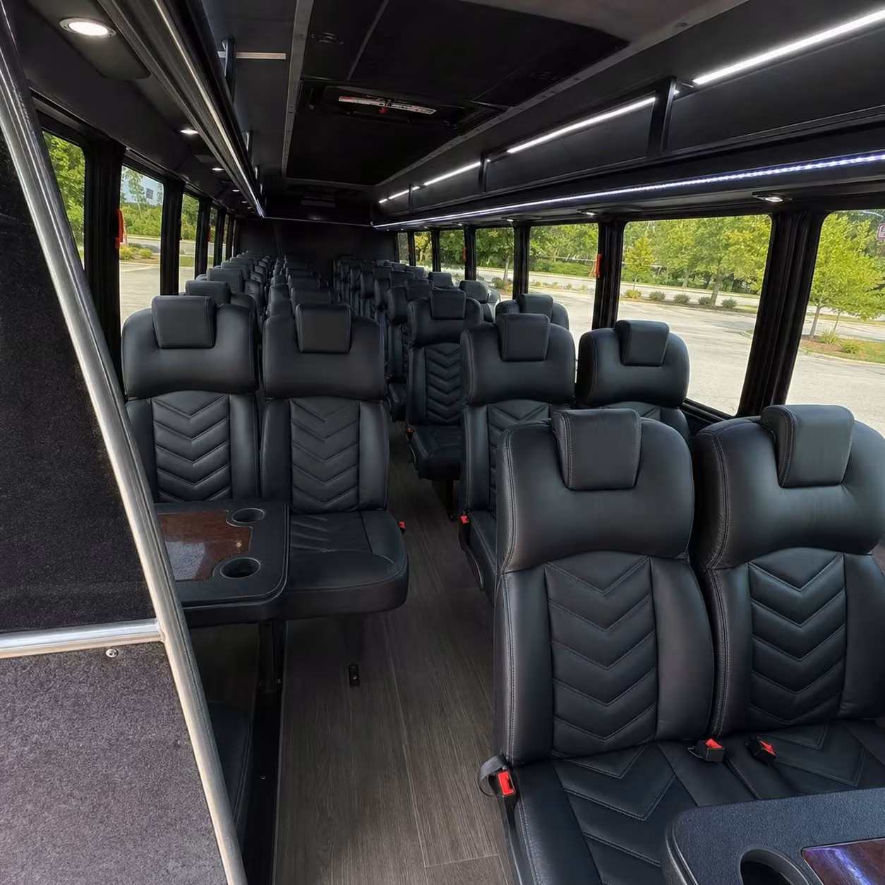 28 passenger minibus interior