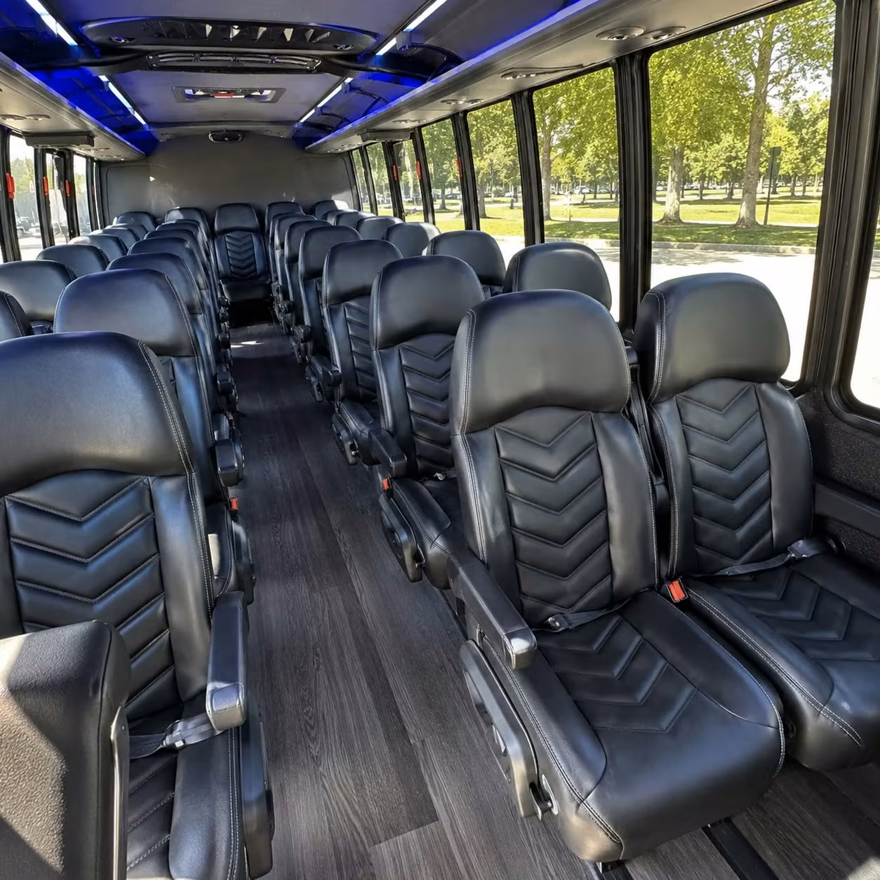 35 passenger minibus interior
