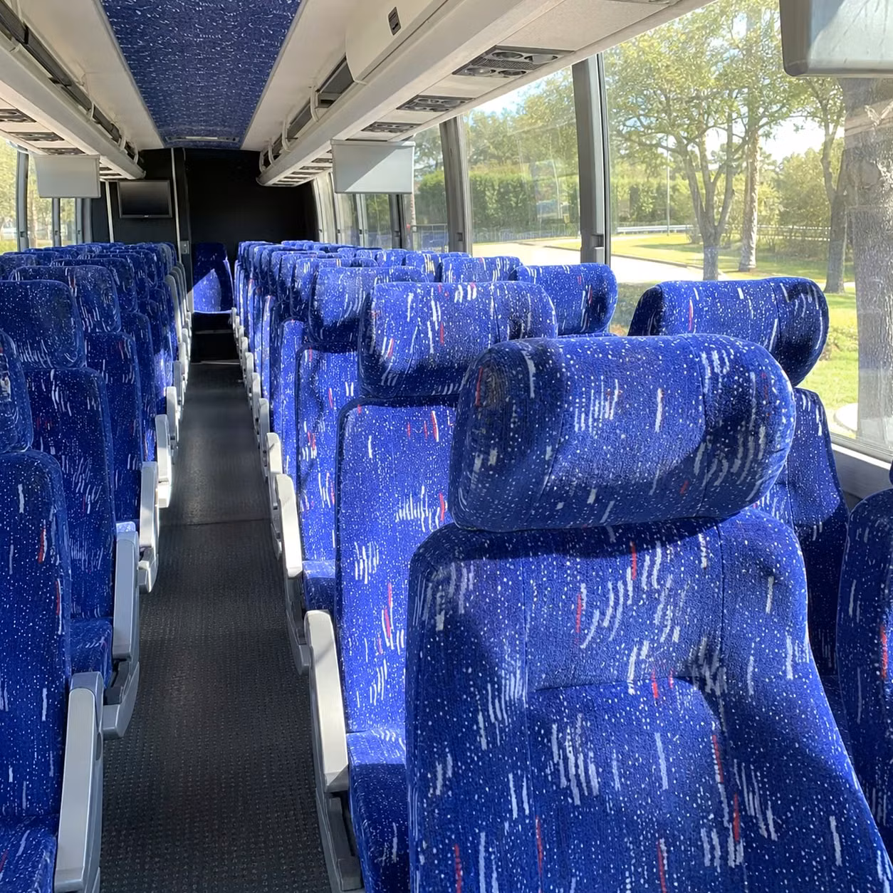 mission viejo charter bus interior