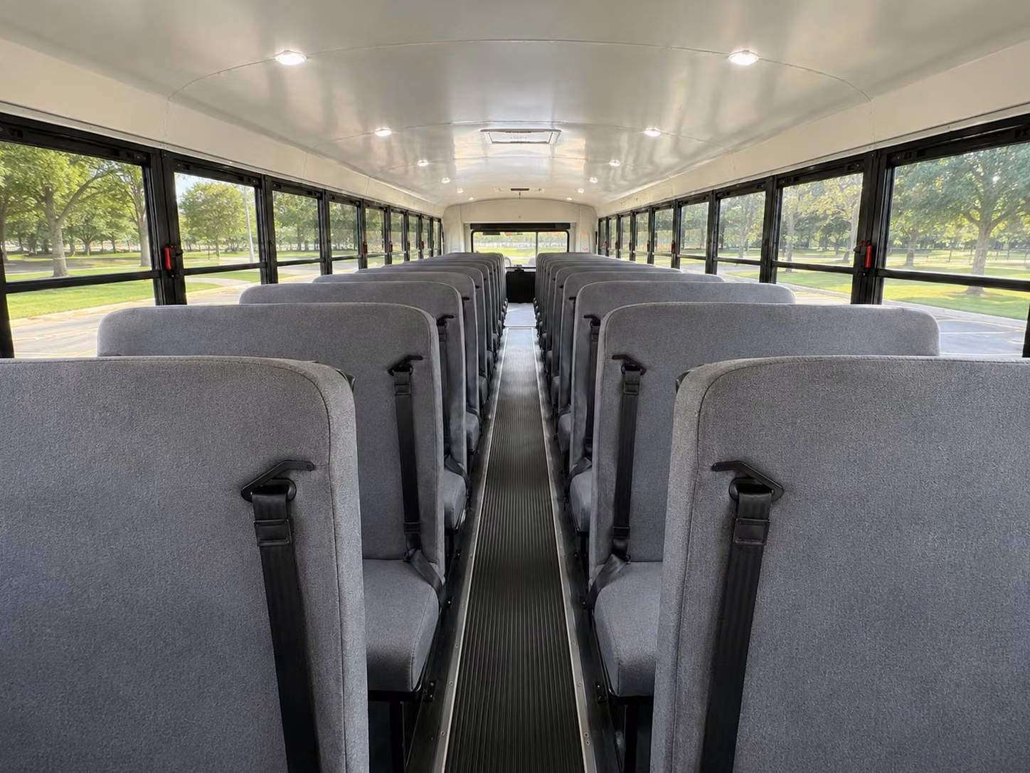 school bus interior