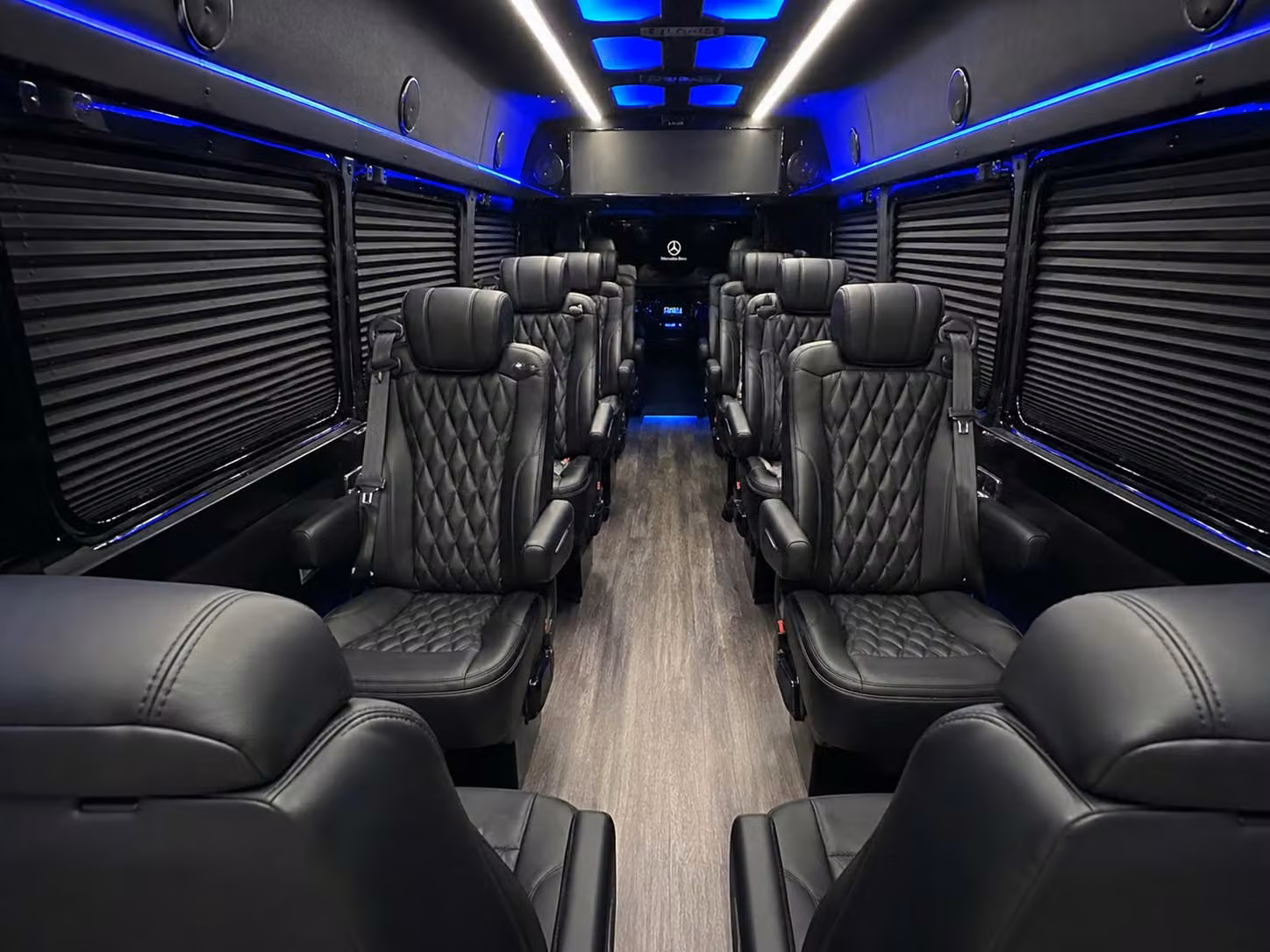 sprinter van with driver inside